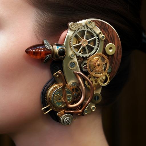 steampunk hearing aids --v 5