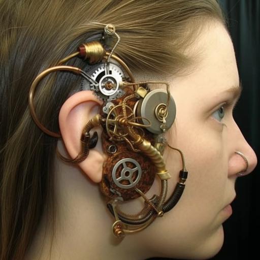 steampunk hearing aids --v 5