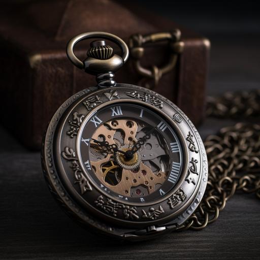 steampunk pocket watch --v 5