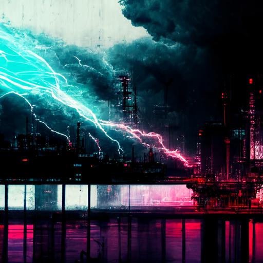 storm, neon, dark, gaming, abstract, youtube banner, energy, birds, mythycal, cyberpunk