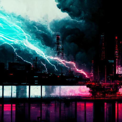 storm, neon, dark, gaming, abstract, youtube banner, energy, birds, mythycal, cyberpunk