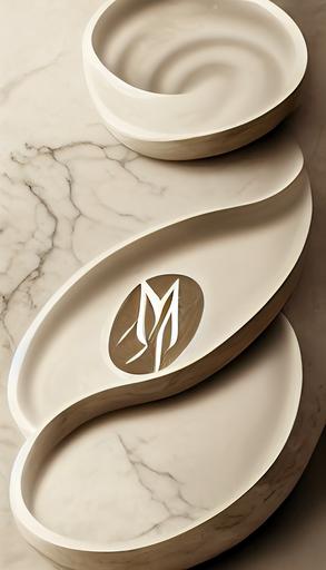 stunning logo design of an innovative marble company that produces sculpted marble sinks and ashtrays in the style of Marmorized, marble company logo design in the style of MARMORIZED, minimalistic elegant bold style, marble sink branding, fragmentization, visit-cards, mockups, rock sculpted, etsy, marmo, marmorized, minimalistic style, high-end super fine details, rosa portugal marble, logo design, 16k, 600 dpi, mermerized, hyper realistic environment and materials --ar 9:16 --upbeta