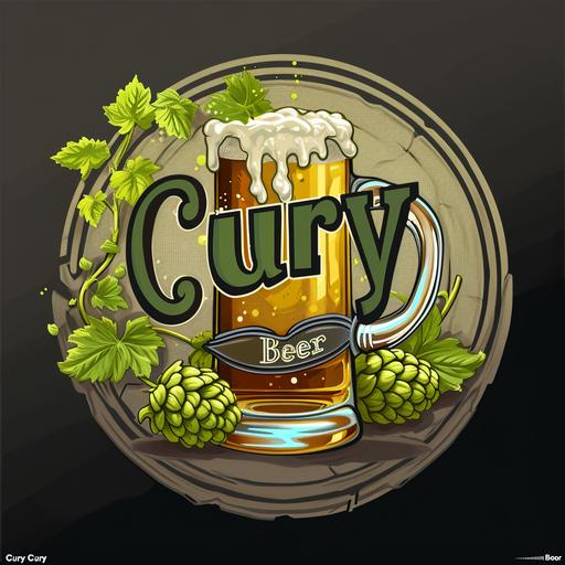 super realistic round brand logo of brewery 