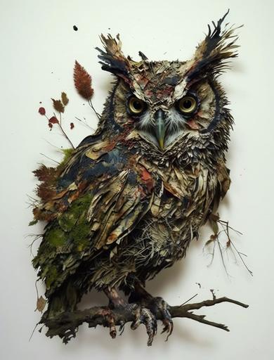 superb owl artwork by Valerie Hegarty --v 4 --ar 3:4 --c 50 --s 1000