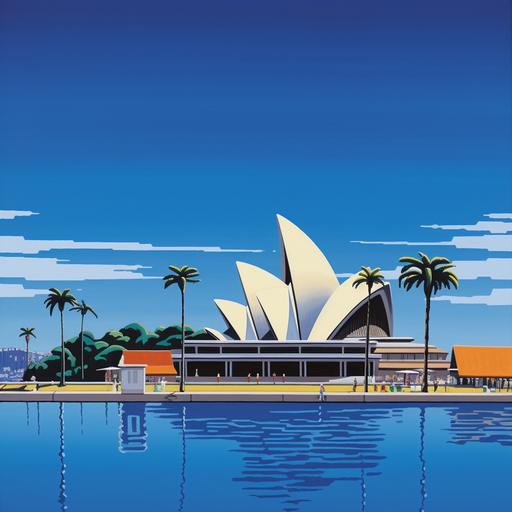 sydney harbour opera house:: by hiroshi nagai minimalist art