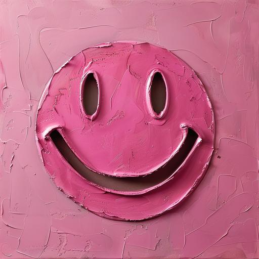 symbol of happiness. art. blank space. pink