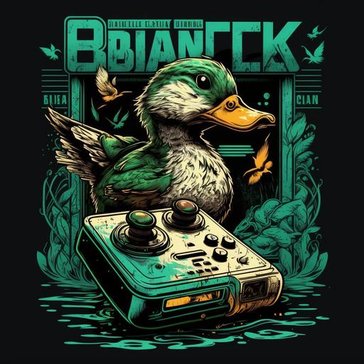 t-shirt design, Duck, gamer graphics