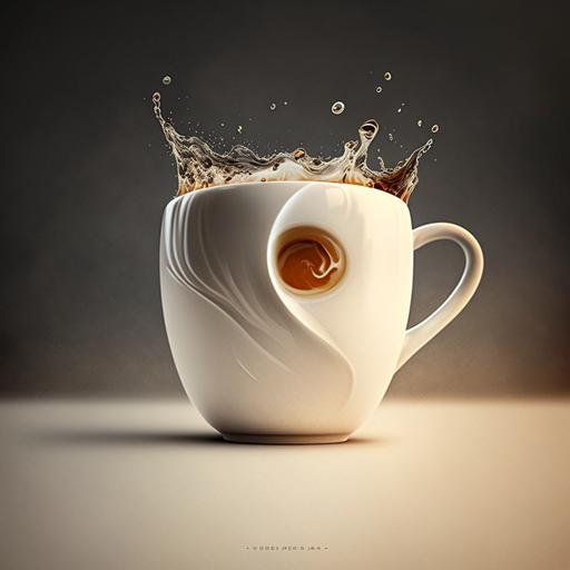 taza blanca de cafe