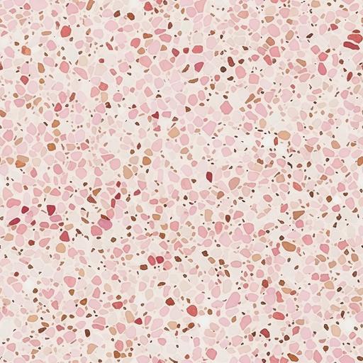 terrazzo natural pattern, tiny, pink colors and white --tile