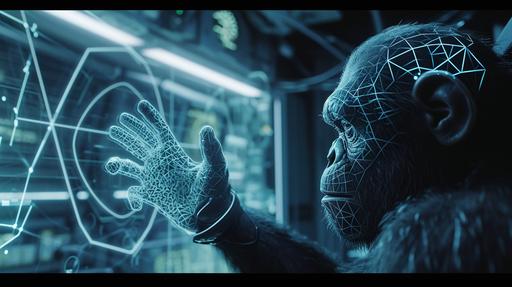 that is it I have had it with these monkey fighting wireframe holograms on this Monday through Friday plane, in the style of Samuel L Jackson --ar 16:9 --v 6.0