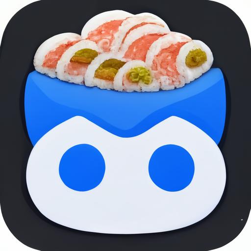 the discord app icon but in sushi