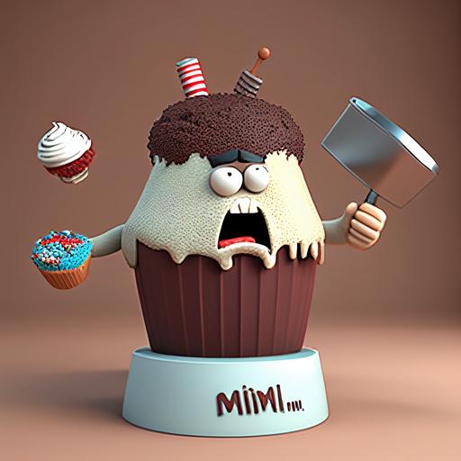 the muffin man 3d cartoon