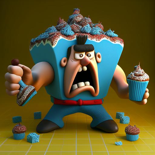 the muffin man 3d cartoon