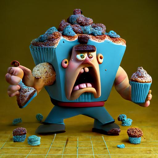 the muffin man 3d cartoon