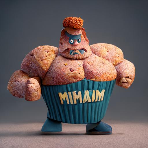 the muffin man 3d cartoon