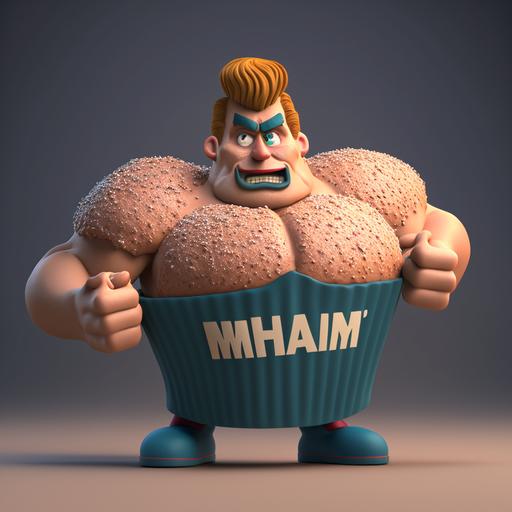 the muffin man 3d cartoon