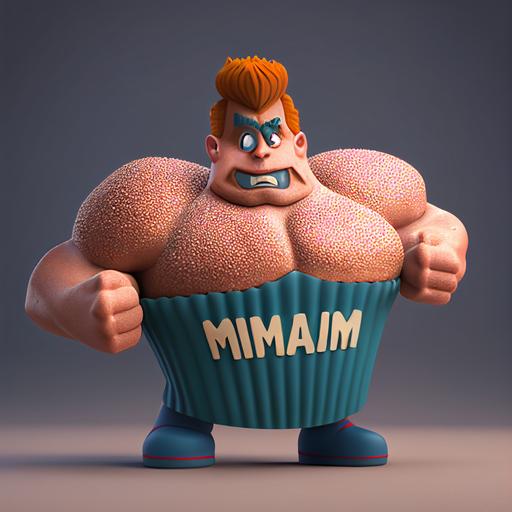 the muffin man 3d cartoon