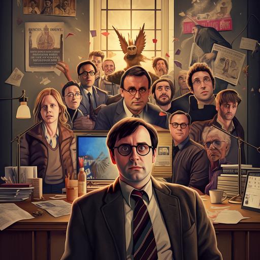the office and harry potter themed movie poster