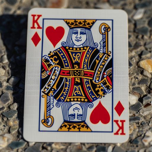 the queen of hearts playing card --style raw --v 6.0
