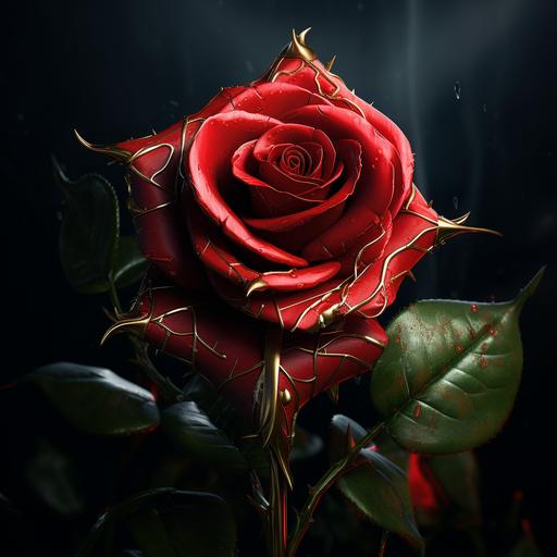 the rose of love, very realistic