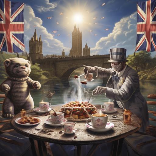 the spiffing brits yorkshire teatime for the glitchcore soul album cover
