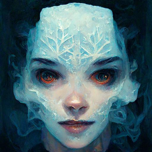 the strangest frozen face