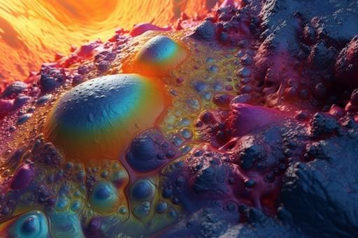 the surface of an alien planet, organic, slime, blob, abstract texture, surreal, keywords, google --ar 3:2