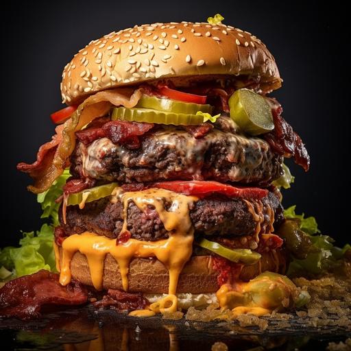the world's most disgusting cheeseburger