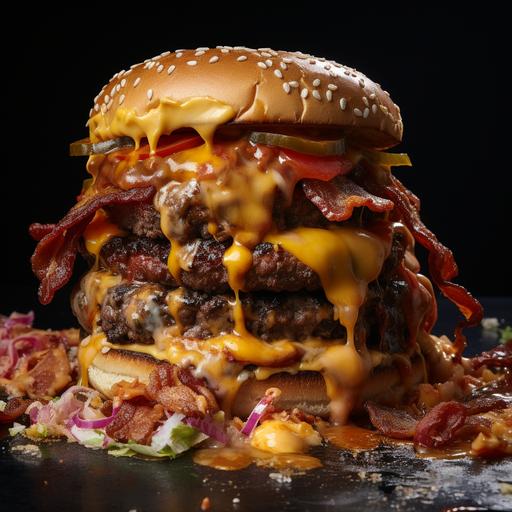 the world's most disgusting cheeseburger