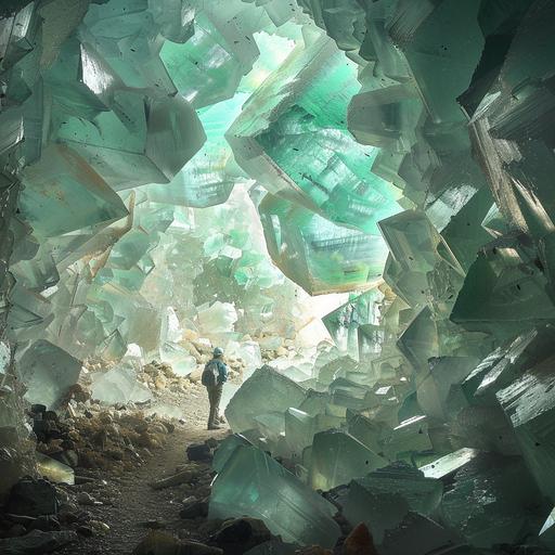 there is light at the end of the tunnel. You must be persistent and patient. Giant crystal cave africa inspired --v 6.0