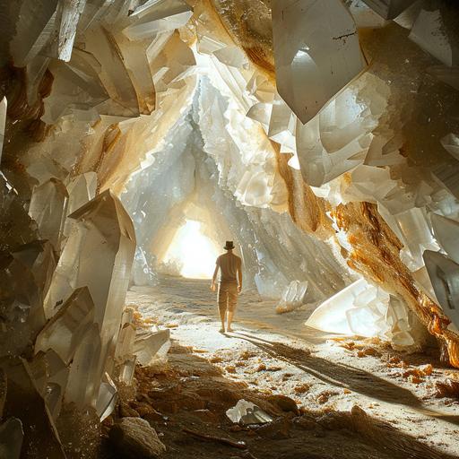 there is light at the end of the tunnel. You must be persistent and patient. Giant crystal cave africa inspired --v 6.0