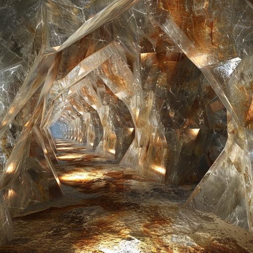 there is light at the end of the tunnel. You must be persistent Giant crystal cave africa inspired --v 6.0