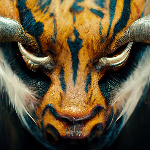 tiger, open mouth, tongue, angry bull, walking, 4k, realistic