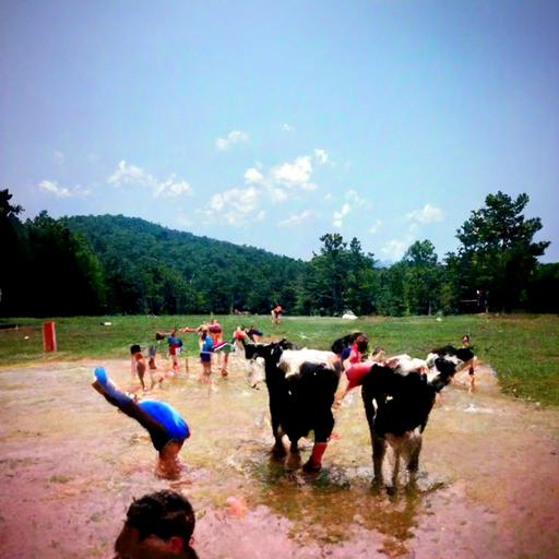 YMCA camp somewhere in Georgia where the cows are jumping each other and it was so funny I peed my pants and then I was so embarrassed I poured water over my head