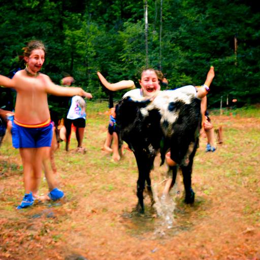 YMCA camp somewhere in Georgia where the cows are jumping each other and it was so funny I peed my pants and then I was so embarrassed I poured water over my head