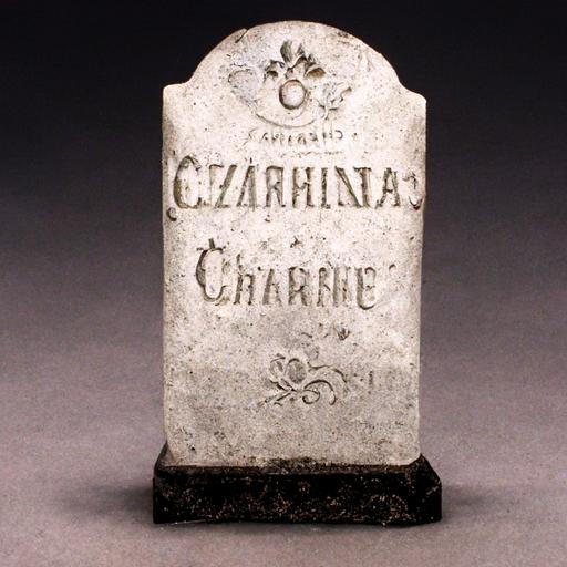 tombstone RIP formal with the name of czarina charise