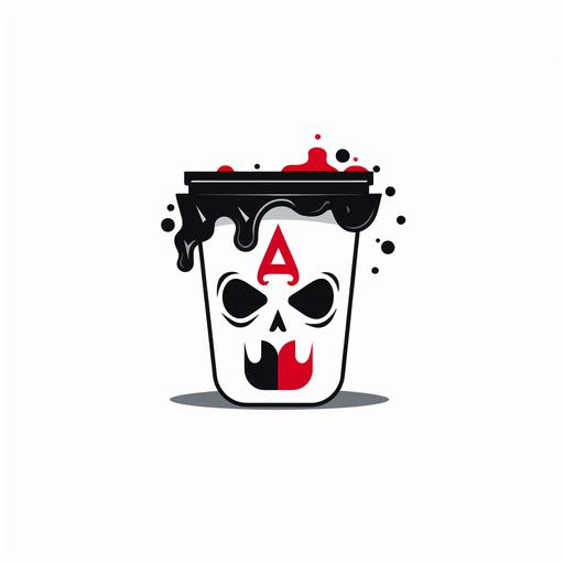 trash polka Inc. logo, vector, logo design, flat, line draw, simple, icon, minimalist, white background