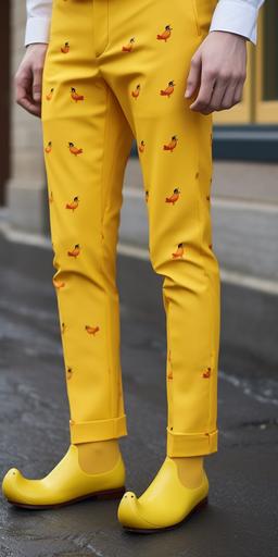 trendy rubber ducky cigarette pants --ar 1:2 --v 5.1