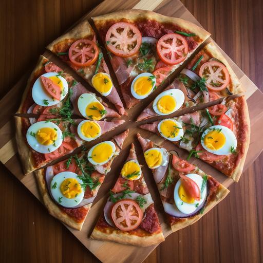 triangular circle pizza by award winning chef Nancy Silverton --q 2 --s 50 --v 5.1 --style raw