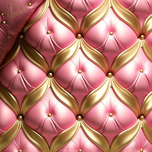 tufted ogee luxury fabric texture, pink and gold --q 2 --s 750