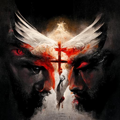 ufc fight promotion poster, Jesus Christ vs Lucifer