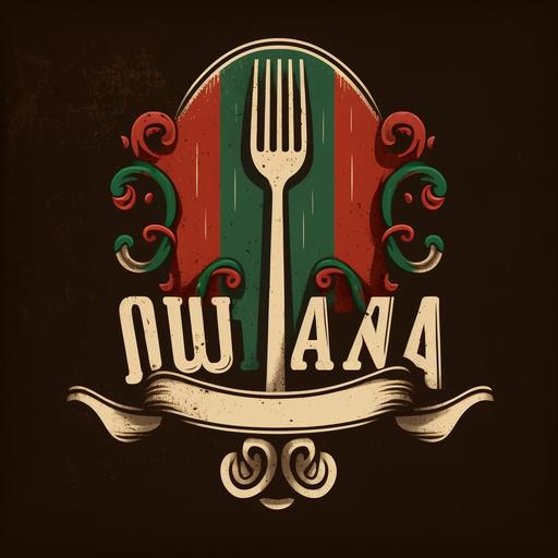 un logo para un restaurante de comida italiana