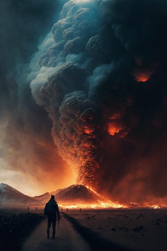 una escena cinematografica, pelicula epica, La pantalla se ilumina con una explosión de fuego y humo mientras el mundo entero se desploma ante la llegada del apocalipsis. Los cielos se llenan de nubes negras y rayos mientras la tierra tiembla bajo los pies de la gente. Los edificios se derrumban y las calles se llenan de escombros mientras la gente corre desesperada buscando refugio. Los monstruos apocalípticos surgen de las sombras, con cuerpos cubiertos de escamas y garras afiladas. Son seguidos por ejércitos de zombis hambrientos, que arrasan con todo lo que encuentran a su paso. La gente lucha con valentía y determinación, pero está completamente desorganizada y sin dirección. Finalmente, cuando todo parece perdido, un grupo de héroes aparece para liderar la lucha contra las fuerzas del apocalipsis. Armados con armas avanzadas y poderes sobrenaturales, estos héroes luchan con valentía y determinación para derrotar a los monstruos y salvar al mundo. La pantalla se llena de explosiones y rayos mientras los héroes luchan con fuerza y astucia para vencer al mal y restaurar la paz en el mundo, post production, photography, Cinematic, 8k, hdr --q 2 --v 4 --ar 2:3