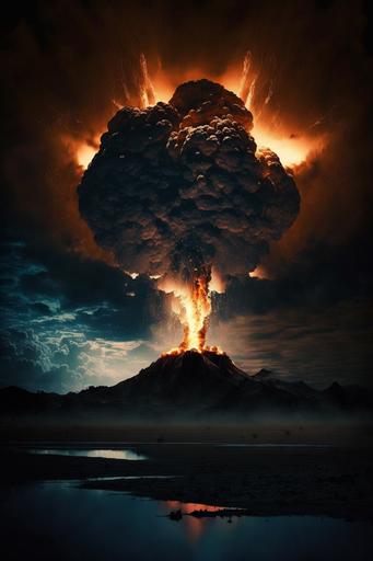 una escena cinematografica, pelicula epica, La pantalla se ilumina con una explosión de fuego y humo mientras el mundo entero se desploma ante la llegada del apocalipsis. Los cielos se llenan de nubes negras y rayos mientras la tierra tiembla bajo los pies de la gente. Los edificios se derrumban y las calles se llenan de escombros mientras la gente corre desesperada buscando refugio. Los monstruos apocalípticos surgen de las sombras, con cuerpos cubiertos de escamas y garras afiladas. Son seguidos por ejércitos de zombis hambrientos, que arrasan con todo lo que encuentran a su paso. La gente lucha con valentía y determinación, pero está completamente desorganizada y sin dirección. Finalmente, cuando todo parece perdido, un grupo de héroes aparece para liderar la lucha contra las fuerzas del apocalipsis. Armados con armas avanzadas y poderes sobrenaturales, estos héroes luchan con valentía y determinación para derrotar a los monstruos y salvar al mundo. La pantalla se llena de explosiones y rayos mientras los héroes luchan con fuerza y astucia para vencer al mal y restaurar la paz en el mundo, post production, photography, Cinematic, 8k, hdr --q 2 --v 4 --ar 2:3