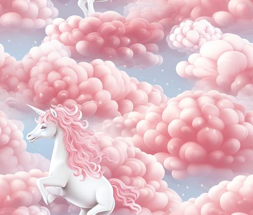 unicorns::15 pink fluffy unicorns::10 candycore elegant glossy flow of smooth butter multi-layered close-up off-white vanilla --c 10 --w 10 --ar 7:6 --stop 60 --tile