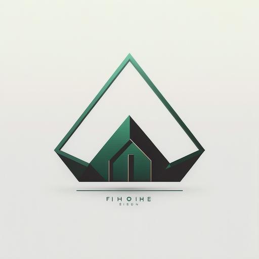 unique minimal elite logo depicting house or roof