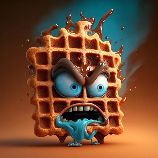 unruly waffle, avatar, cartoon, character