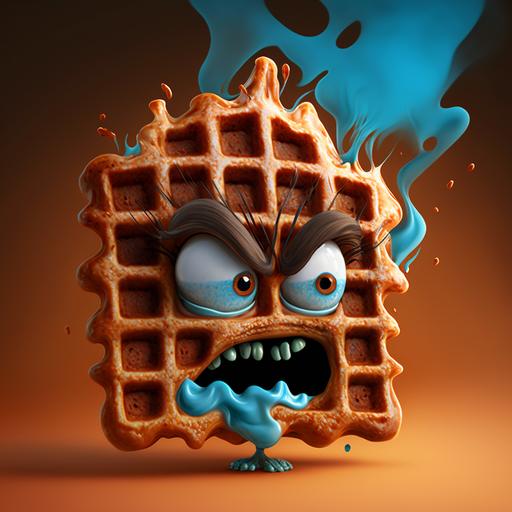 unruly waffle, avatar, cartoon, character