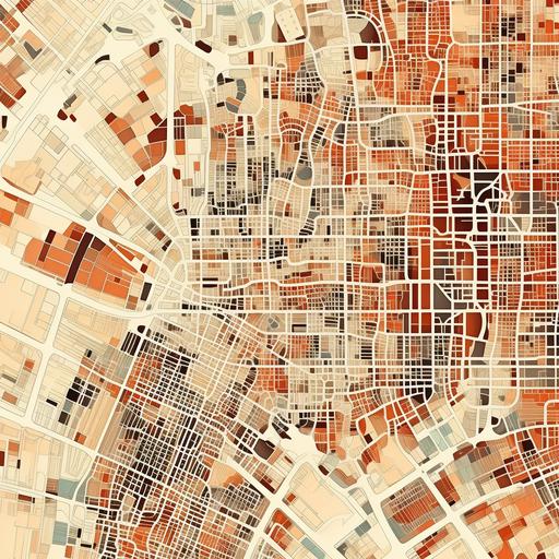 urban MAP pattern texture, seamless, 2D inspired by turkish city, ottoman culture, on raw tissue