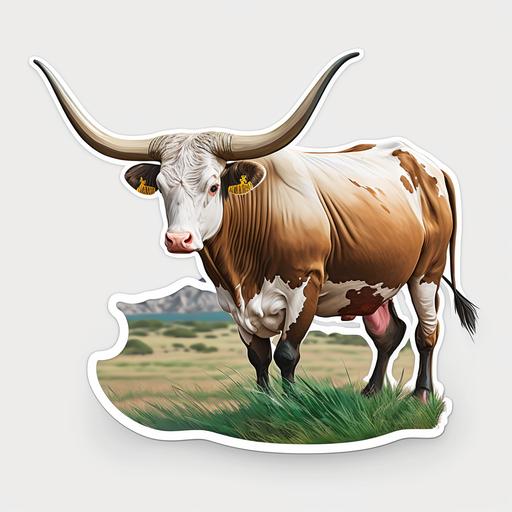 vector based, tumbler sticker, texas, country, ranch, bull, high resolution, 4k